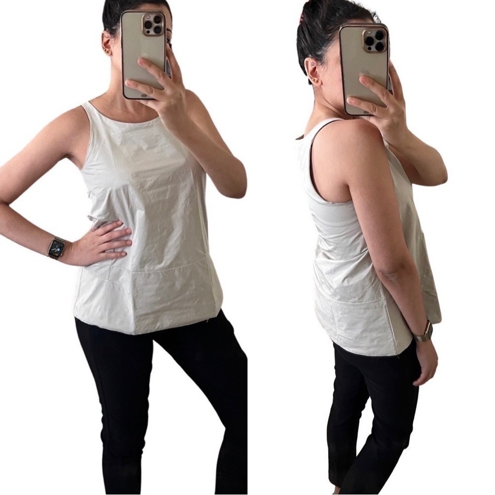 MARNI Sleeveless A-line Contemporary Italian Khaki Tank Top SIze 40